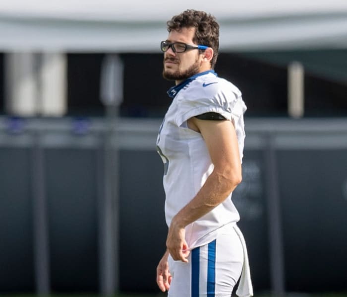 Undrafted rookie kicker Rodrigo Blankenship won the Indianapolis Colts job after a competition against incumbent Chase McLaughlin.